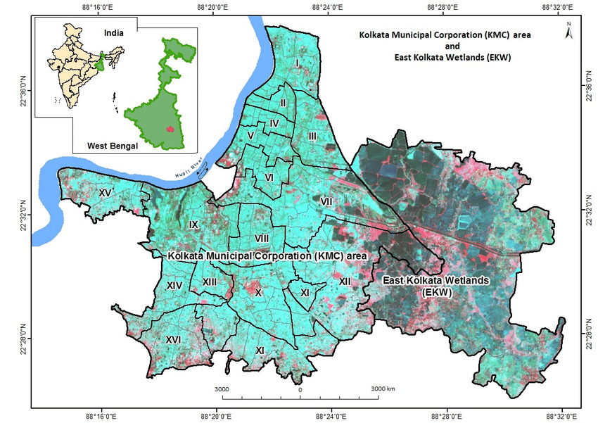 Map Of East Kolkata East Kolkata Wetlands: The Unique Organic Wetlands Filtering Kolkata's  Sewage